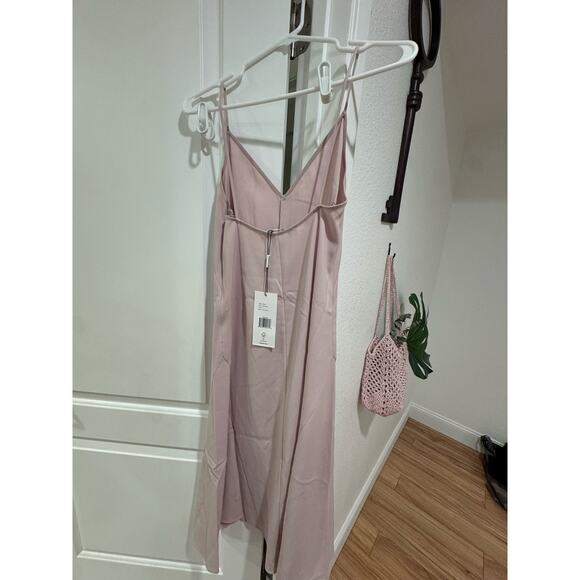 Thakoon Pink Slip‎ Dress NWT Baby Pink Midi Size 2 Small Minimalist Chic - Picture 4 of 4